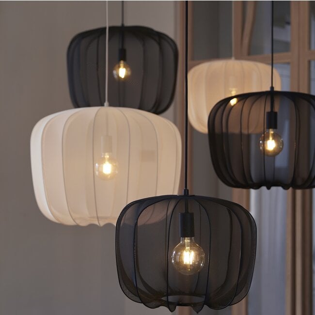Light en Living Hanglamp Ø60x45 cm PLUMERIA zwart van Light & Living