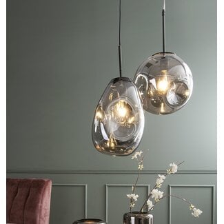 Leitmotiv Hanglamp Blown Glass Medium rookglas