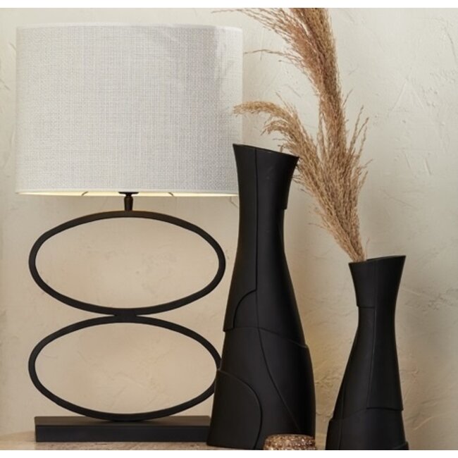 Light en Living Lampvoet STELIUS mat  zwart - 33x17x42 cm