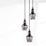 By Boo Hanglamp Orion cluster - Sfeervolle glazen hanglamp