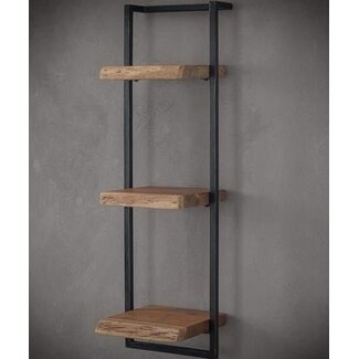 WoonStijl Wandplank Live Edge 30 cm, 100 cm hoog
