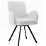 Tower Living Eettafelstoel Livo draaistoel Ascot 1 wit