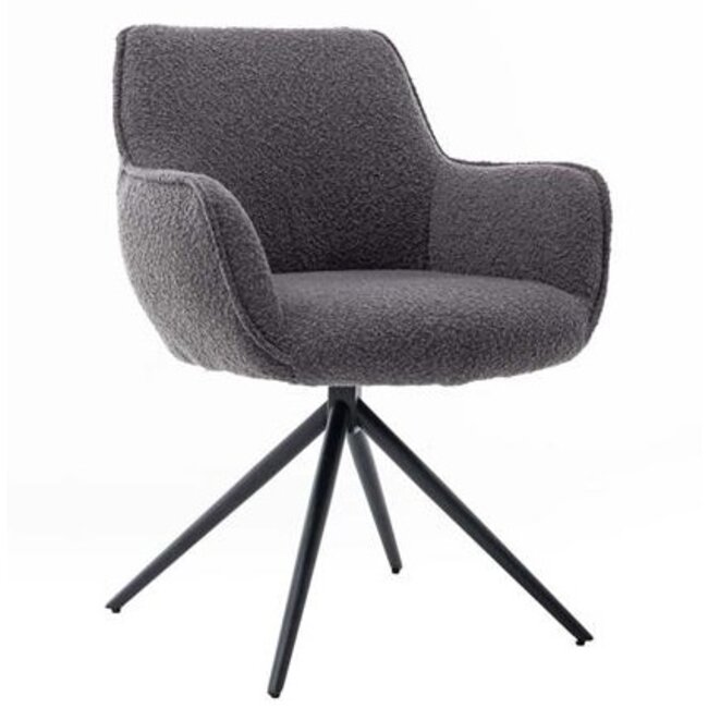 Tower Living Eettafelstoel Fondo draaistoel Mona 464 grijs