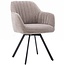 Tower Living Eettafelstoel Bruno draaistoel Nature 120 beige / grijs