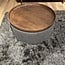 Tower Living Hocker Ossana - stof Yoko 6 met dienblad Ø 80