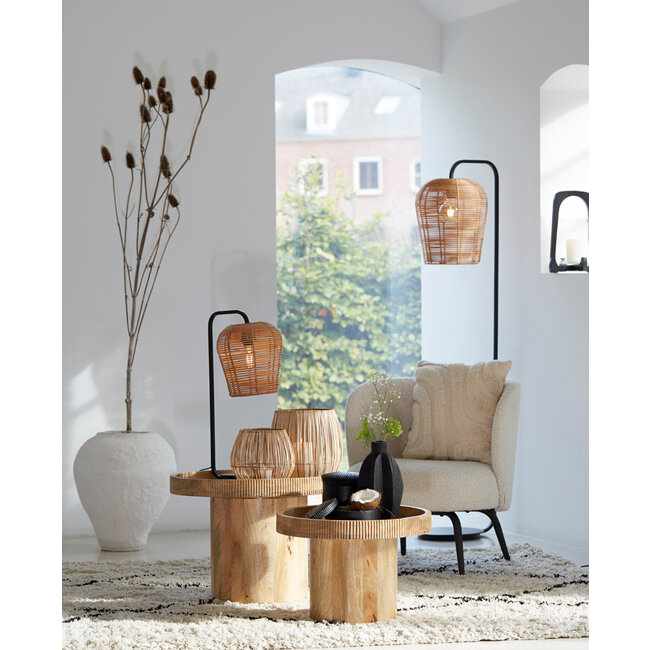 Light en Living Lampvoet 26,5x20x60 cm MARENO mat zwart