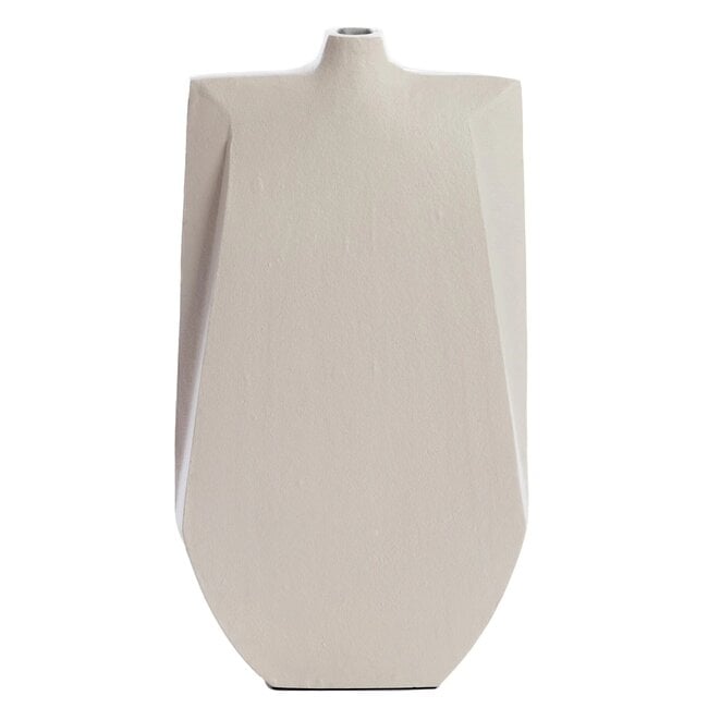 Light en Living Vaas deco 21x7,5x41 cm MAKAHA crème