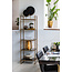 Light en Living Ornament op voet GOUYA 25x10x35 cm - Zwart Agaat & Antiek Brons