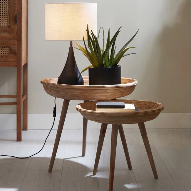 Light en Living Bijzettafel Set van 2 COLON naturel - Light en Living