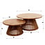 WoonStijl Salontafel set van 2 tweak conisch massief mango