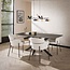 WoonStijl Eetkamerstoel Boucle ronde rug Curva wit