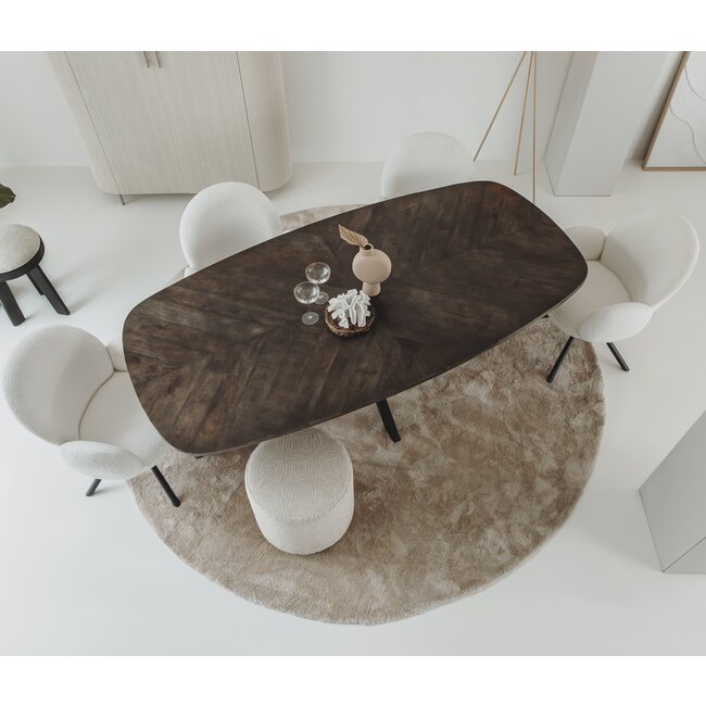 Tower Living Eettafel Silvi 220x110 – olijfbruin