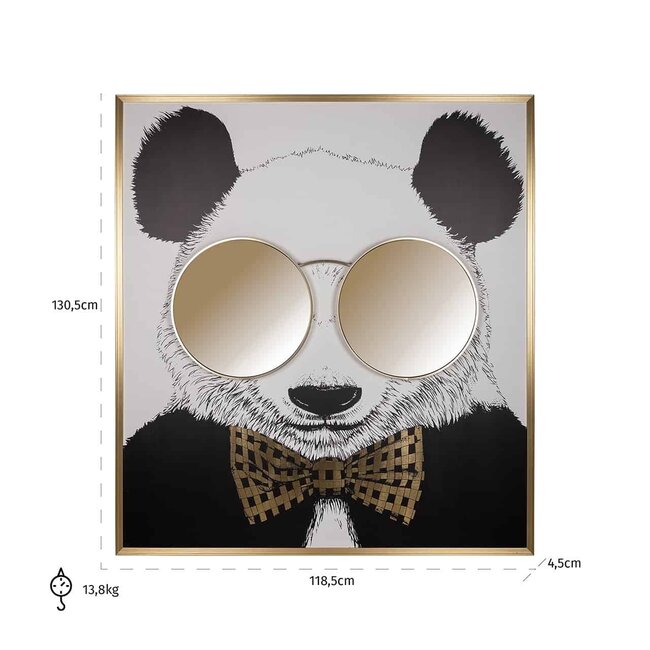 Richmond Interiors  Wall art shiny Panda