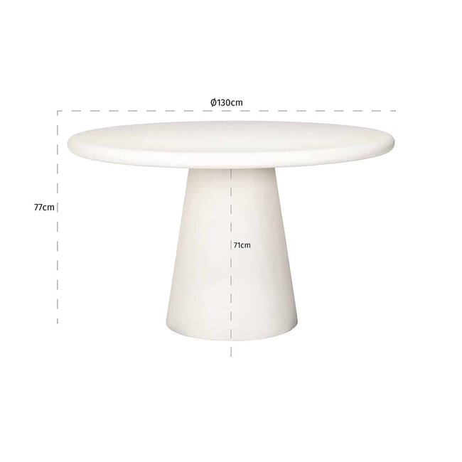 Richmond Interiors  Eettafel Bloomstone Ø 130 cm