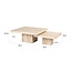 Richmond Interiors  La Cantera vierkante salontafel set van 2