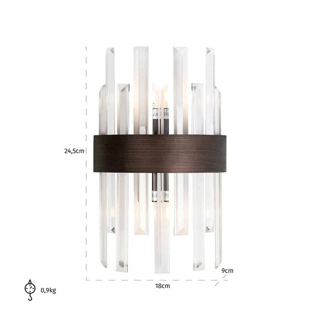 Richmond Interiors  Wandlamp Avan brons