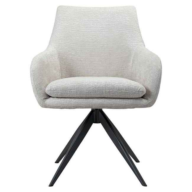 Richmond Interiors  Draaistoel Lisonne cream fusion (Fusion cream 02)