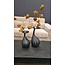 Light en Living Vaas deco 20x20x48 cm NYOKO mat zwart