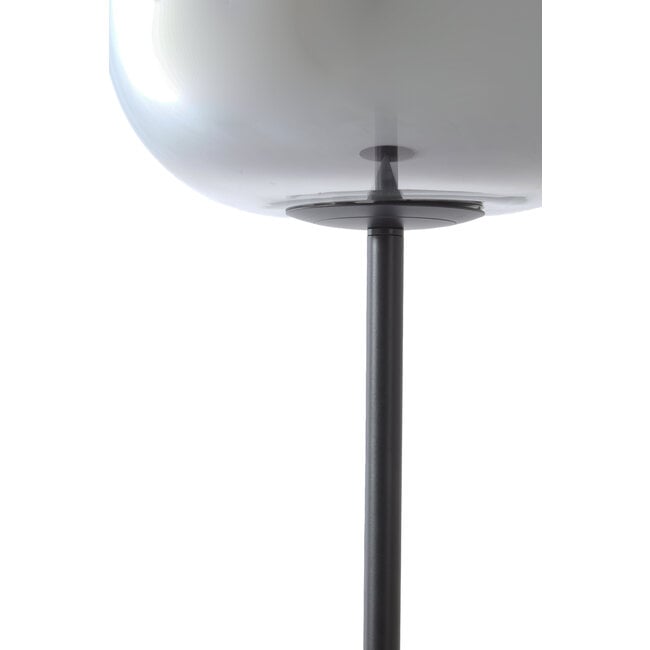 Light en Living Vloerlamp Ø35x160 cm JULIA glas  smoke+zwart