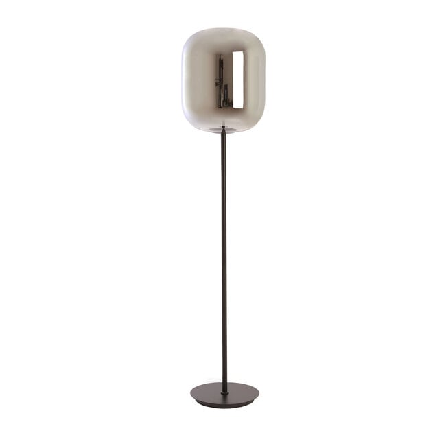 Light en Living Vloerlamp Ø35x160 cm JULIA glas  smoke+zwart