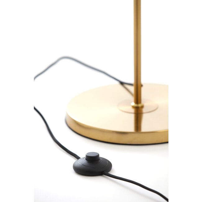 Light en Living Vloerlamp Ø30x160 cm MEDINA glas  smoke+goud