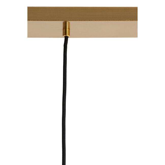 Light en Living Hanglamp 3L 120x30x30 cm MEDINA glas  smoke+goud