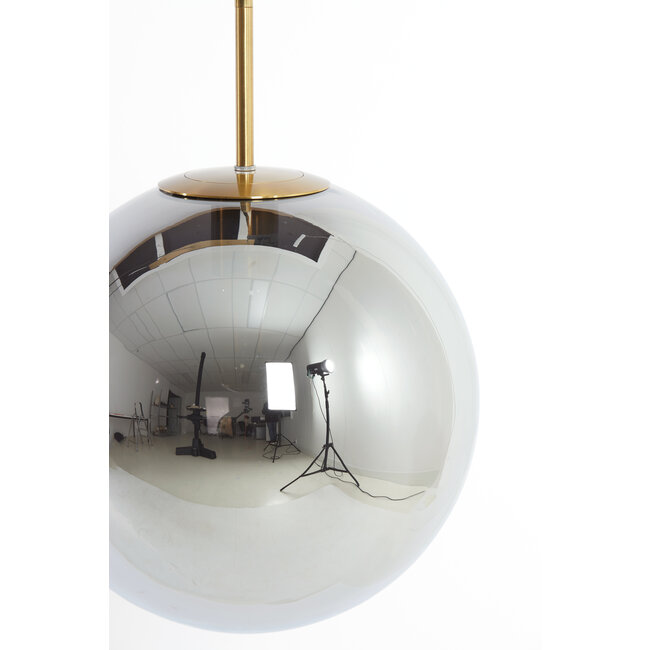 Light en Living Hanglamp 3L 120x30x30 cm MEDINA glas  smoke+goud