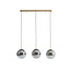 Light en Living Hanglamp 3L 120x30x30 cm MEDINA glas  smoke+goud