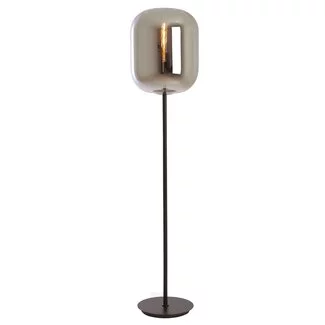 Light en Living Vloerlamp Ø35x160 cm JULIA glas  smoke+zwart