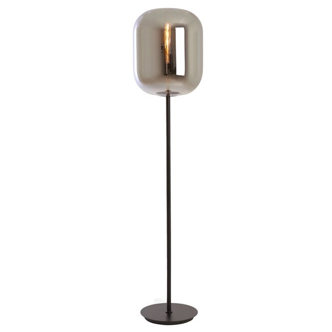 Light en Living Vloerlamp Ø35x160 cm JULIA glas  smoke+zwart