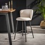 WoonStijl Barstoel Curve Boucle wit