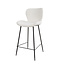 WoonStijl Barstoel ronde buis Boucle wit