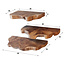 WoonStijl Wandschap natural line set van 3