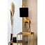 Light en Living Tafellamp 28x20x68 cm GIRAFFE antiek  brons+velvet zwart