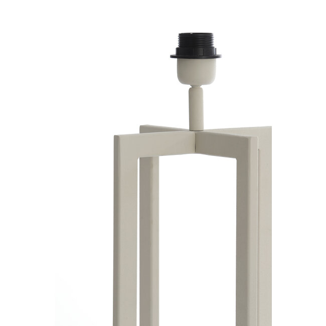 Light en Living Lampvoet 21x21x46 cm MACE crème