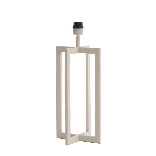 Light en Living Lampvoet 21x21x46 cm MACE crème