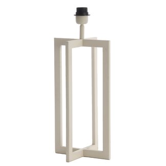 Light en Living Lampvoet 21x21x46 cm MACE crème
