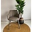 WoonStijl Eettafelfauteuil Striped PU Taupe