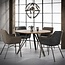 WoonStijl Eettafelfauteuil Striped PU Taupe