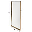 WoonStijl Spiegel 40x100 opstaande rand goudkleurig