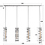 WoonStijl Hanglamp 4L spiral / Burned zilverkleurig