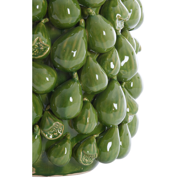 Light en Living Vaas deco 35x33x47 cm NATALIA keramiek donker groen