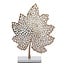 Light en Living Ornament op voet 28x8x35 cm LEAF  goud+marmer wit