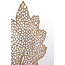 Light en Living Ornament op voet 28x8x35 cm LEAF  goud+marmer wit