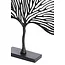 Light en Living Ornament op voet 36x6x39 cm LEAF mat  zwart