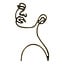 Light en Living Wandornament FACE antiek  brons - 2 afmetingen