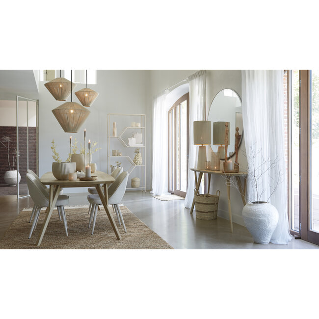 Light en Living Hanglamp Ø56x43 cm FELIDA crème