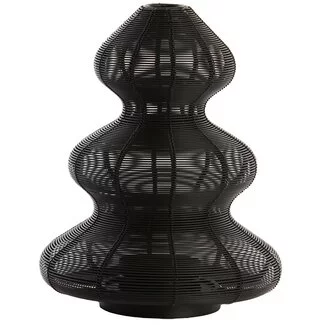 Light en Living Windlicht Ø25x35 cm CHRISTMAS TREE  mat zwart