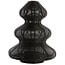 Light en Living Windlicht Ø25x35 cm CHRISTMAS TREE  mat zwart