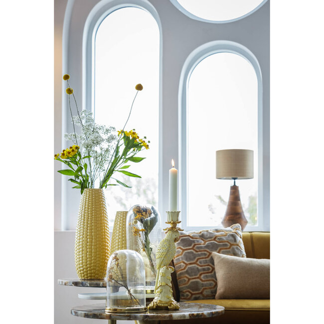 Light en Living Vaas Ø14x31 cm CORN keramiek geel